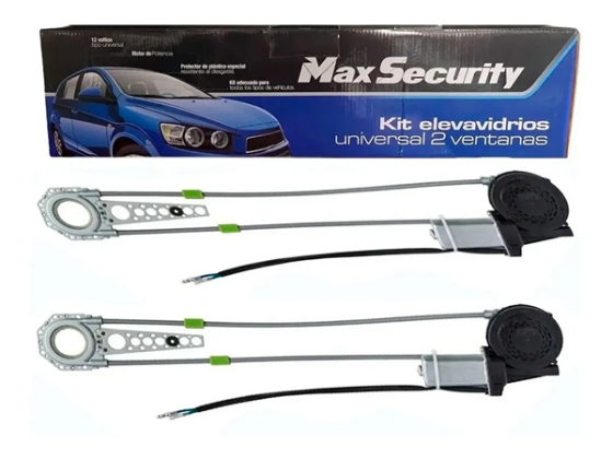 KIT VIDRIOS ELECTRICOS X 2 Y 4 PUERTAS MAX SECURITY